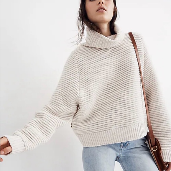 Madewell Sweaters - Madewell Side-Button Turtleneck Sweater